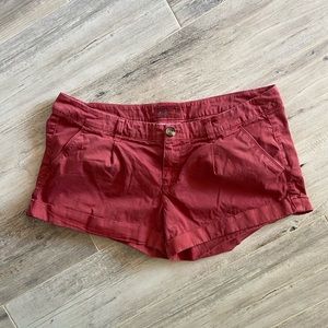 American eagle outfitters red mini shorts